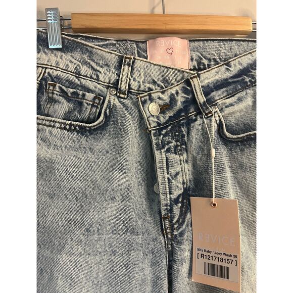 NEW w/Tags Revice Women's Jeans 90's Baby Joe's Wash Crossover Botton Fly sz 26 - Picture 5 of 10